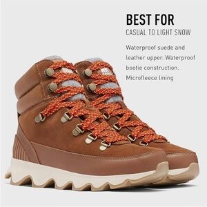 SOREL Kinetic Conquest Waterproof Boots Women's Hiking camping Outdoors Size 6.5